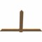 Ekena Millwork Eugene Smooth Timber Gable Bracket, Western Red Cedar, 72"W x 48"H x 1 1/2"D x 5 1/2"F, 16/12 Pitch GBW072X48X0206EUG00SWR - alternate 4